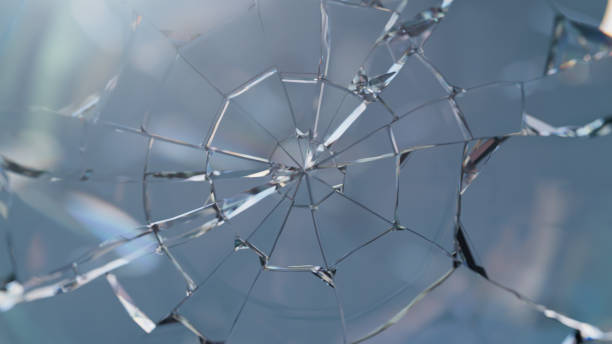 Shattered Glass, Close Up - Damage, Broken, Burglary - Bright