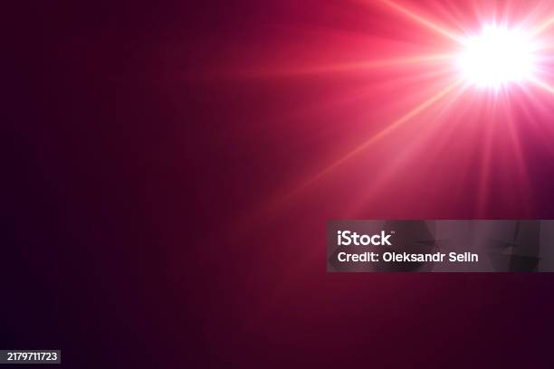 Red Flash Visual Red Optical Flash Lens Light Flash Of Rays Stock Illustration ...
