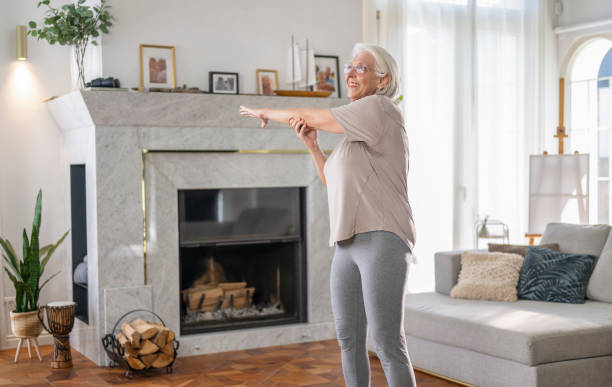 istock Reaching For Improved Health, One Stretch At Time 2179724512