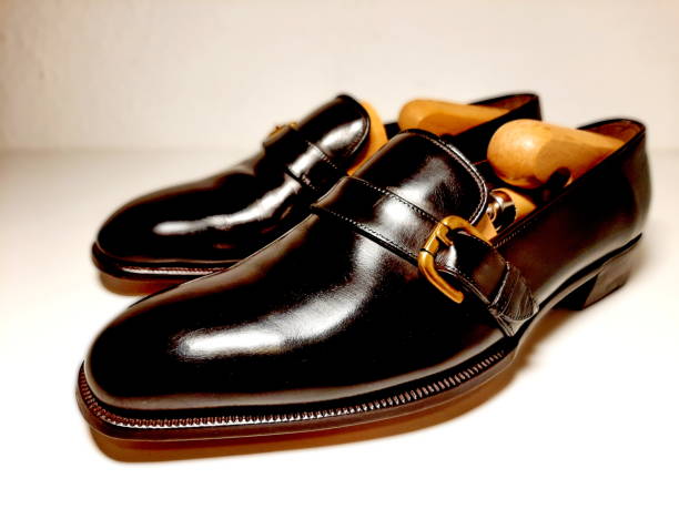 istock Premium Dark Brown British Bespoke Loafer with shoetrees 2179725959