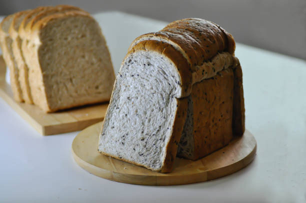 istock whole wheat sesame bread or whole wheat bread with black sesame ,whole wheat bread 2179726092