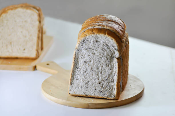 istock whole wheat sesame bread or whole wheat bread with black sesame ,whole wheat bread 2179726094