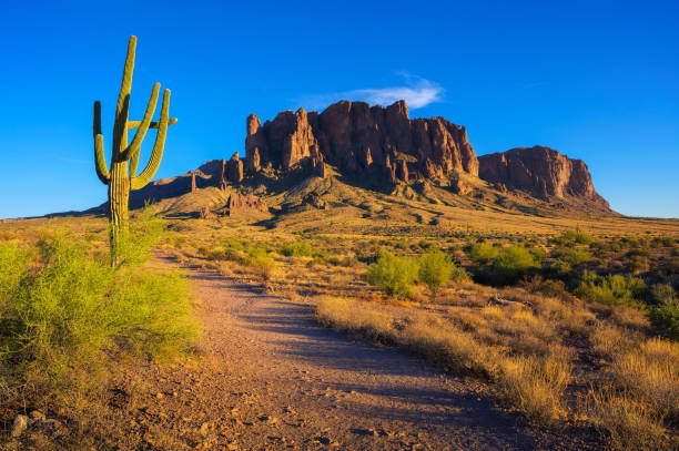 istock Sunset at Superstition Mountains, Lost Dutchman State Park, Arizona 2179727456