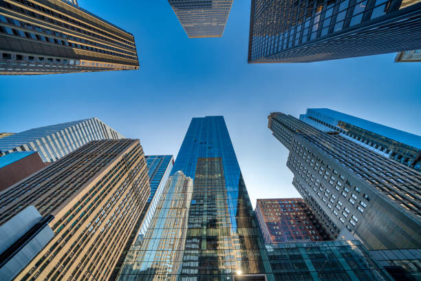 istock Skyward view of Downtown Chicago Skyscrapers 2179734453