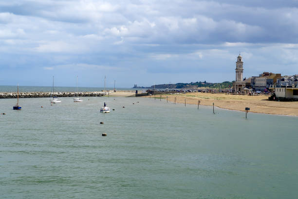 istock A view of the clocktower and pebbled beach at Herne Bay 2179737673