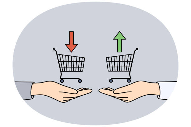 istock Traders hands with consumer baskets and up or down arrows symbolize buying and selling bonds 2179738314