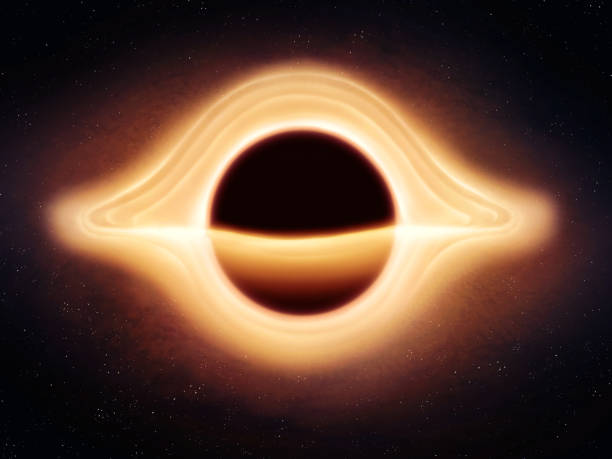 istock Black hole with accretion disk of gas. 2179738770