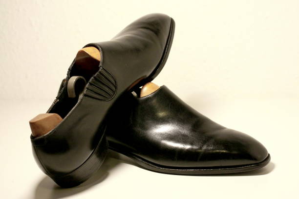 istock Premium Black British Bespoke Loafer with shoetrees 2179753516