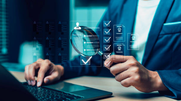 istock Employee selection, businessman process select the optimum resume application form, recruitment to interview and join with company. interviewing and hiring through an internet recruitment agency. 2179755878