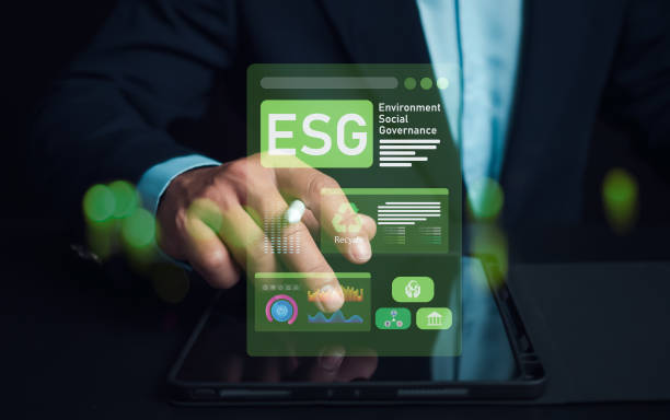istock Man hand using stylus pen to analyze ESG on screen in business investment strategy concept, ESG environment social governance investment business concept, Environmental and business growth together. 2179757949