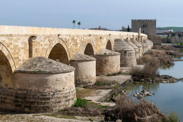 istock Restored bridge with many arcades and gate tower, Cordoba 2179765548