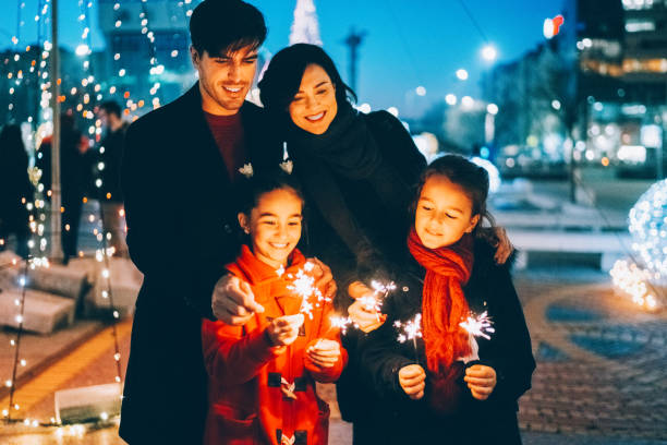 istock Family celebrating Christmas 2179769819