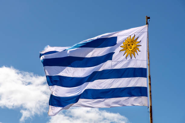 istock National flag of Uruguay 2179783487
