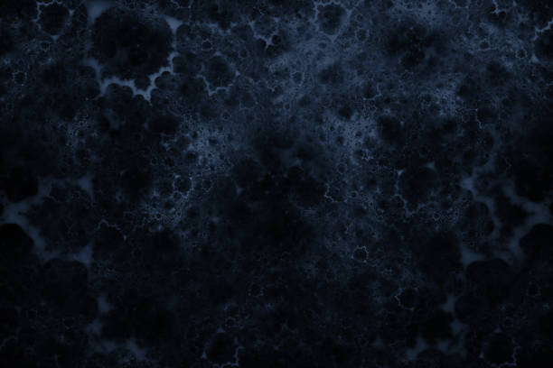 Halloween Black Navy Blue Background Abstract Spider Web Smoke Cloud Ink Puddle Watercolor Marble Texture Stained Swirl Pattern Lava Fog Steam Smog Fumes Soot Exploding Ash Spreading Night Horror Spooky Dark Gray Dust Paper Close-Up Fractal Fine Art Design Template for presentation, flyer, card, poster, brochure, banner
