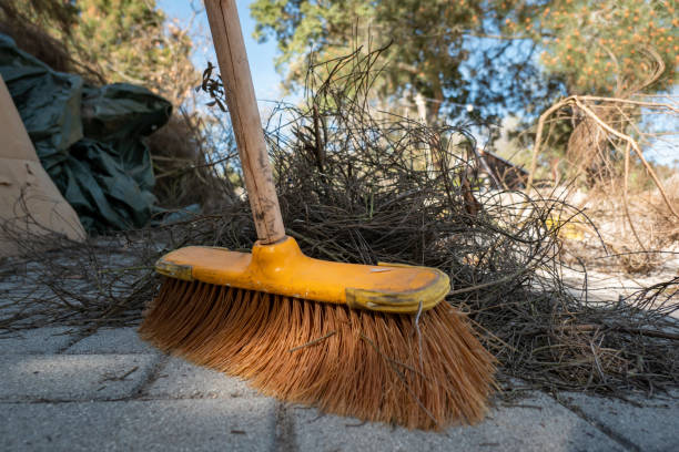 A broom is a cleaning tool with stiff fibers attached to a long handle, used for sweeping floors and other surfaces