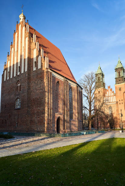 gothic, historic temples during summer in Poznan