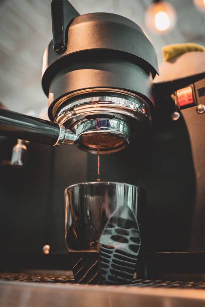 istock Closeup of an Espresso machine being made 2179819046