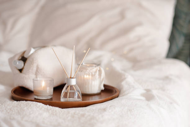 istock Cozy home atmosphere with liquid perfume 2179822777