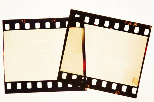 istock Blank color negative film frames with borders scan 2179822793