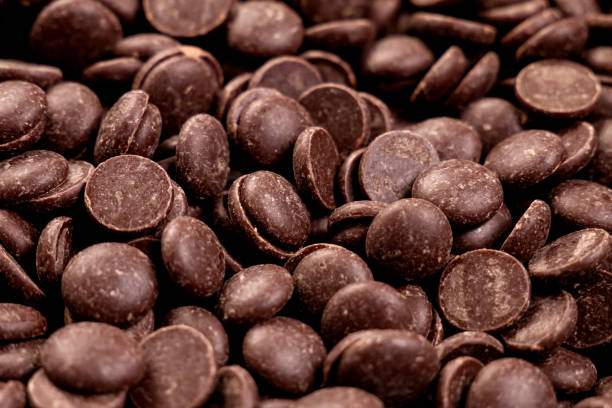 istock dark confectionery chocolate in the form of a drop 2179828629