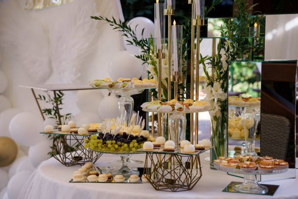 istock Elegant Dessert Table with Assorted Pastries and Decorative Elements for a Festive Celebration 2179835762