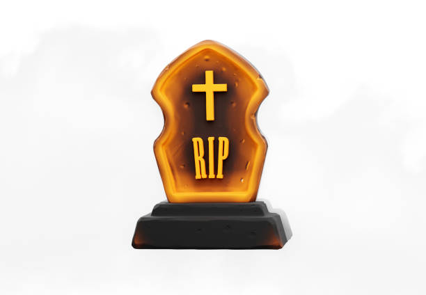 istock glowing tombstone gravestone with text saying rip 2179837522