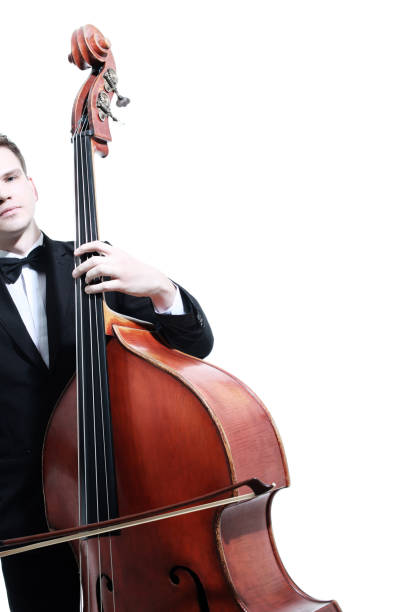 istock Double bass player playing contrabass 2179842430
