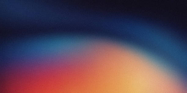 istock Dark blue orange red grainy texture background, abstract vibrant color wave shape black backdrop noisy wide banner header design 2179852795
