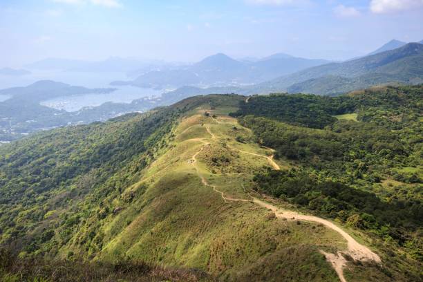 istock Scenic Mountain Trail Overlooking Ocean and Islands 2179870498