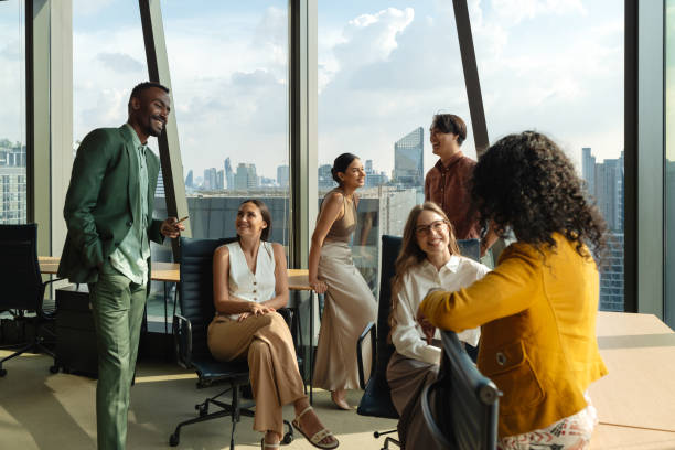 istock Business people chatting during a work break 2179872382