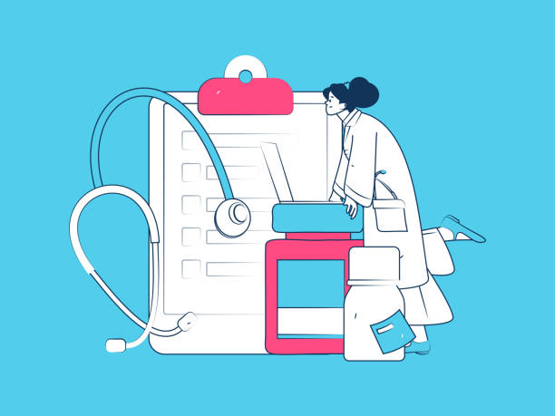 istock Medical characters fighting the epidemic flat vector concept operation hand drawn illustration 2179876041