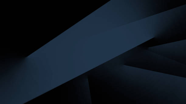 istock Black dark blue abstract background. Geometric. Line stripe angle facet 3d. Shimmer brushed steel metal effect. Modern futuristic. Business technology. 2179887997