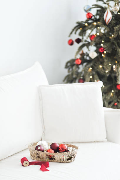 istock Red Christmas Decor Collection. Home Interior 2179891521