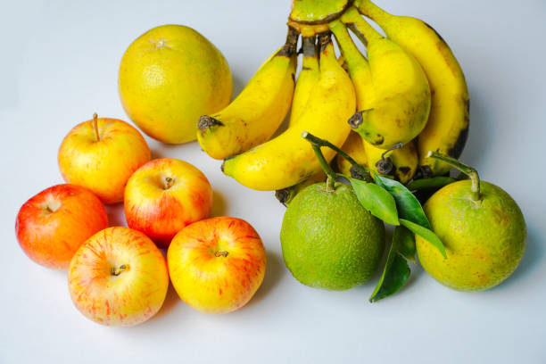 Fruit Basket, Banana, Orange and Apple