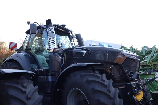 istock A Powerful and Modern Tractor Displayed in a Vibrant Agricultural Farm Setting Today 2179904267