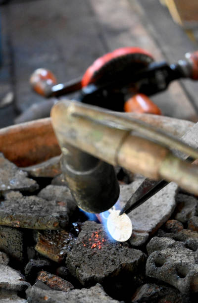 istock Tools and equipment's, during silver jewelry making 2179905181