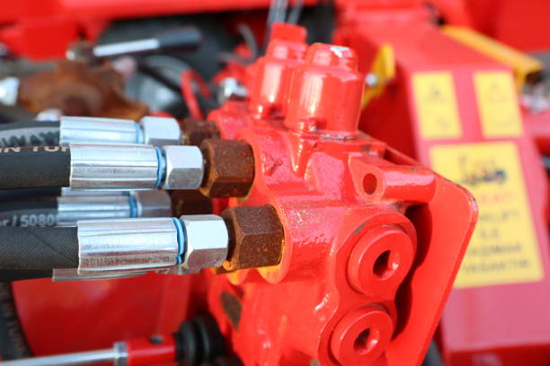istock A detailed closeup view showcasing Hydraulic System Components found on Heavy Machinery 2179911716