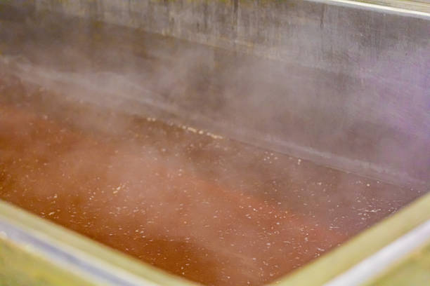 Parsley ham in the production site of the Chambade company in Chalon sur Saone on September 2, 2024.