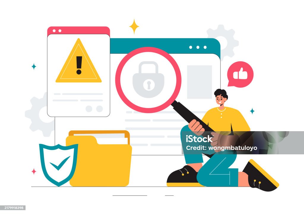Exploit Stock Image Vulnerability And Threat Management Solutions Vector Illustration ...