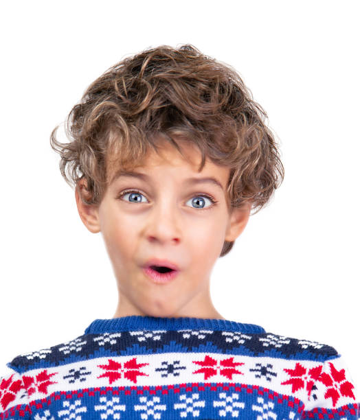 Portrait of five years old boy shot outdoors with  defocused background