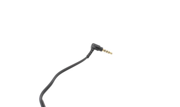 istock 3.5 jack plug from headphones on an isolated background. 2179934191