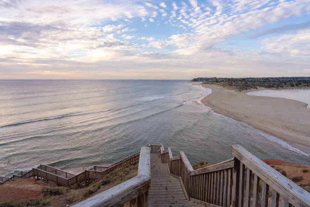 istock The wooden stairs going down to the beach. 2179934229