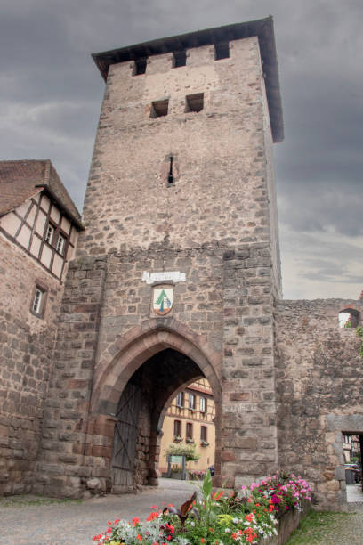istock The Ebersheim Gate in Dambach-la-ville under an overcast sky 2179936581