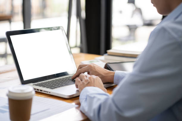 istock Business man working by using laptop computer Hands typing on a keyboard. Professional investor working new start up project. business planning in office. Technology business Concept. 2179937679