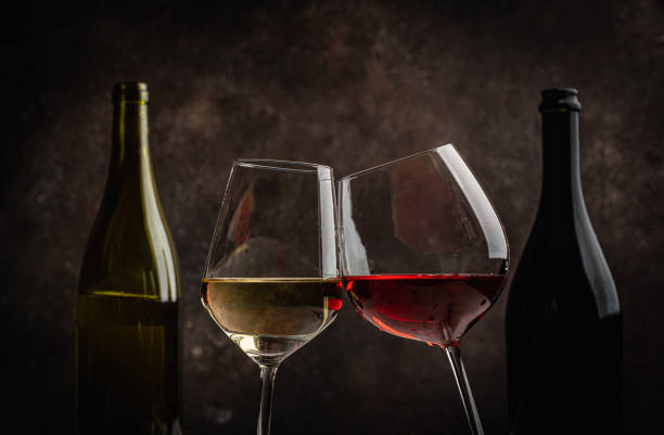 istock Glasses of red and white wine 2179939451