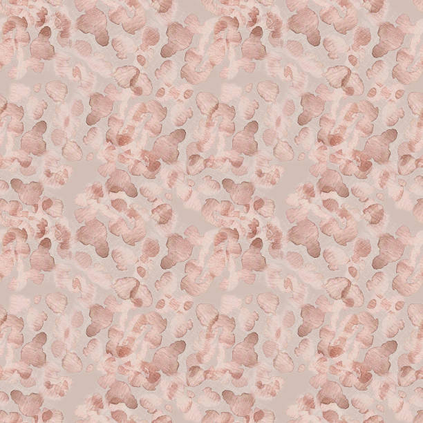 istock Leopard print seamless pattern in soft sepia toned watercolor isolated. Animal print on repeated background hand drawn in beige colors. Watercolor seamless texture with splash and dusty pink spots. 2179939786