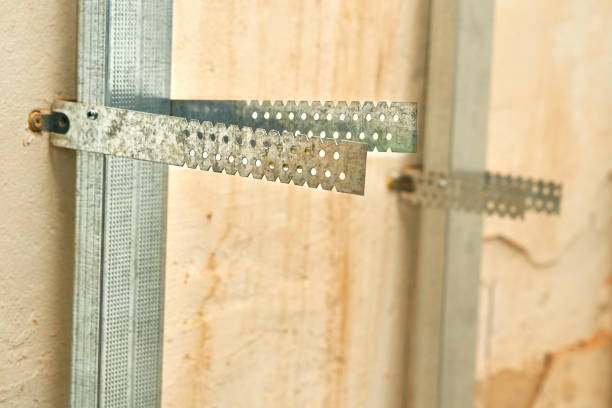 istock Construction mounting aluminum metal strips, mounting windows,roofing,hangers 2179940468