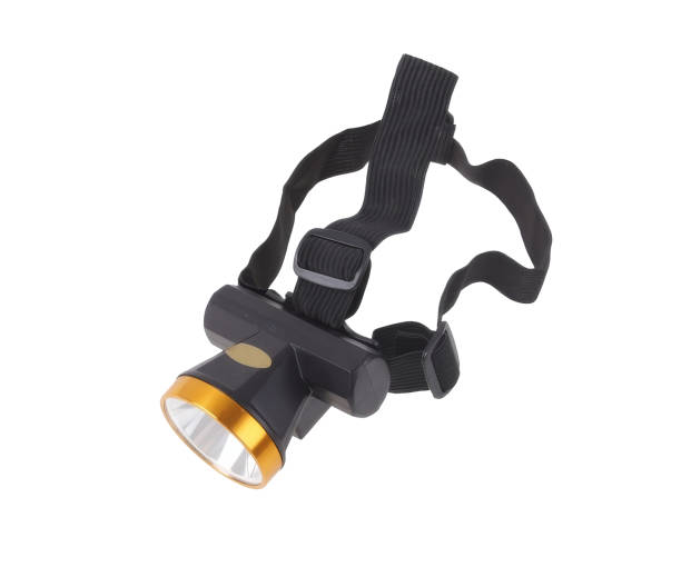 istock New LED headlamp isolated on white background 2179945234