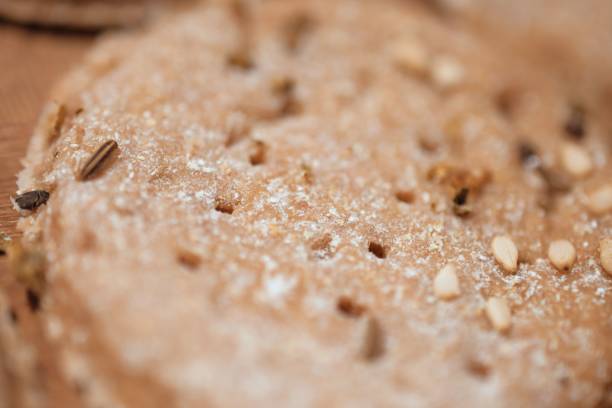 istock Closeup of Seeded Bread Loaf 2179956636