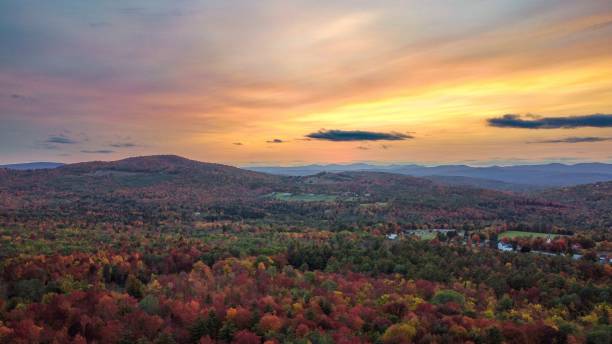 istock Aerial view of White Mountains at sunset 2179962479